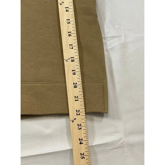 REISS Gaia Camel Tan Interlock Contrast Collar Sweater Top Womens M - Picture 14 of 14